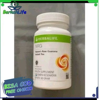 Herbalife NRG 100% original Tra NRG F1 Shake Nature's Raw Guarana Instant Tea Minuman Penambah Energ