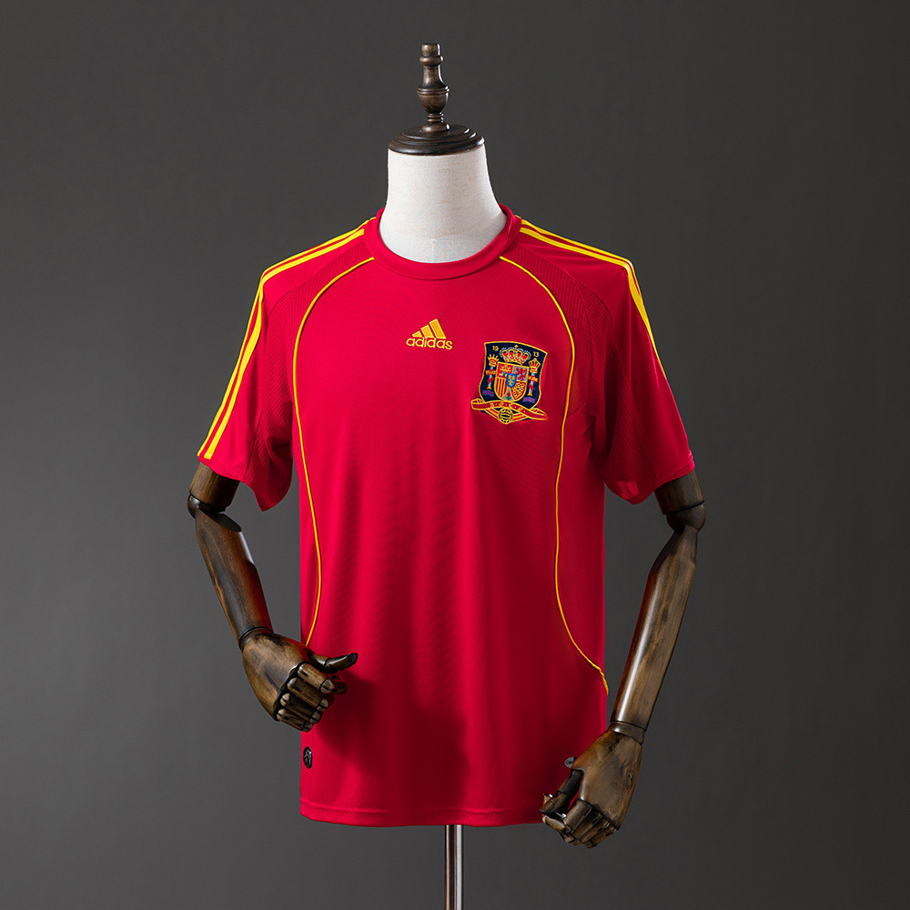 Jersey Retro Spain 2008 Home T shirt pria