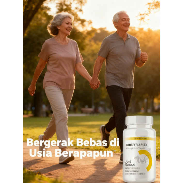 Biodynamix Joint Genesis 30 Kapsul - Hyaluronic Acid untuk Sendi & Tulang Sehat, Gluten Free  CO899