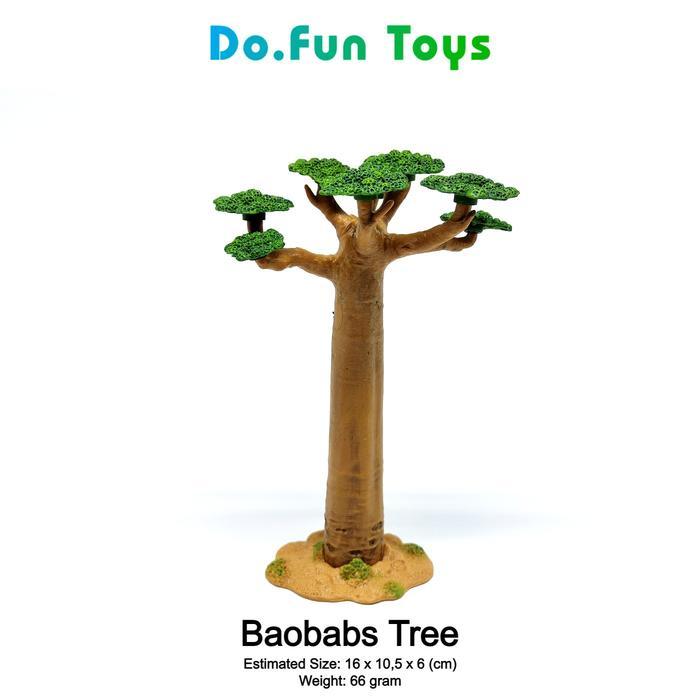 "TNKSYU" - Mainan Miniatur Diorama Dekorasi Tanaman / Tumbuhan / Pohon / Kaktus - Baobab Tree
