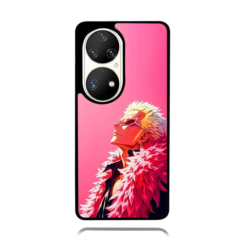 Case Phone Huawei P50 P40 P30 P20 PRO TPU Rubber Custom Softcase Doflamingo One Piece