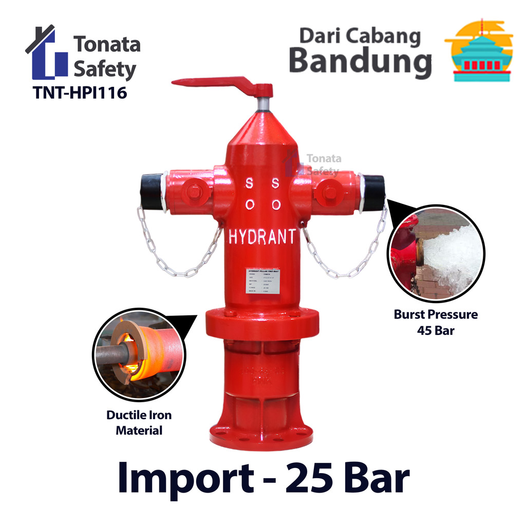 Hydrant Pillar Tonata Two Way Instantaneous / Hydrant Pillar Two Way Import / Pilar Hydrant Two Way 