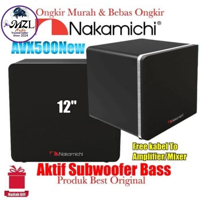 Subwoofer Aktif Bass Power Nakamichi Avx12New 12 inch Original Resmi