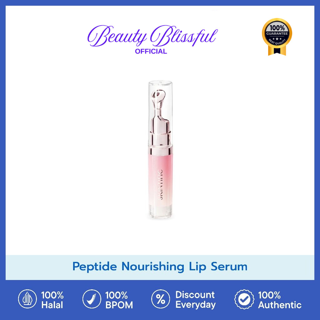 SKINTIFIC Peptide Nourishing Lip Serum - Skintific Lip Serum untuk Bibir Hitam & Mencerahkan Bibir [
