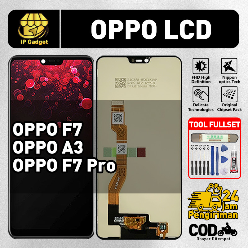 ORIGINAL LCD OPPO F7 / A3 / F7 Pro Fullset ORI HP Asli Touchscreen Layar Sentuh HP COD