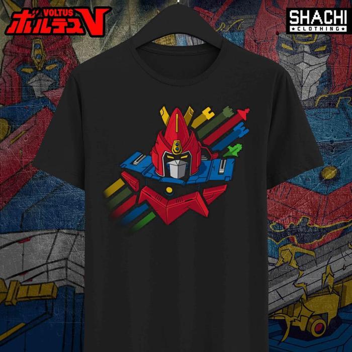 (COD) Kaos Voltus V Robot Kartun Jadul 90an 12 - Premium NSA - S-XL - S