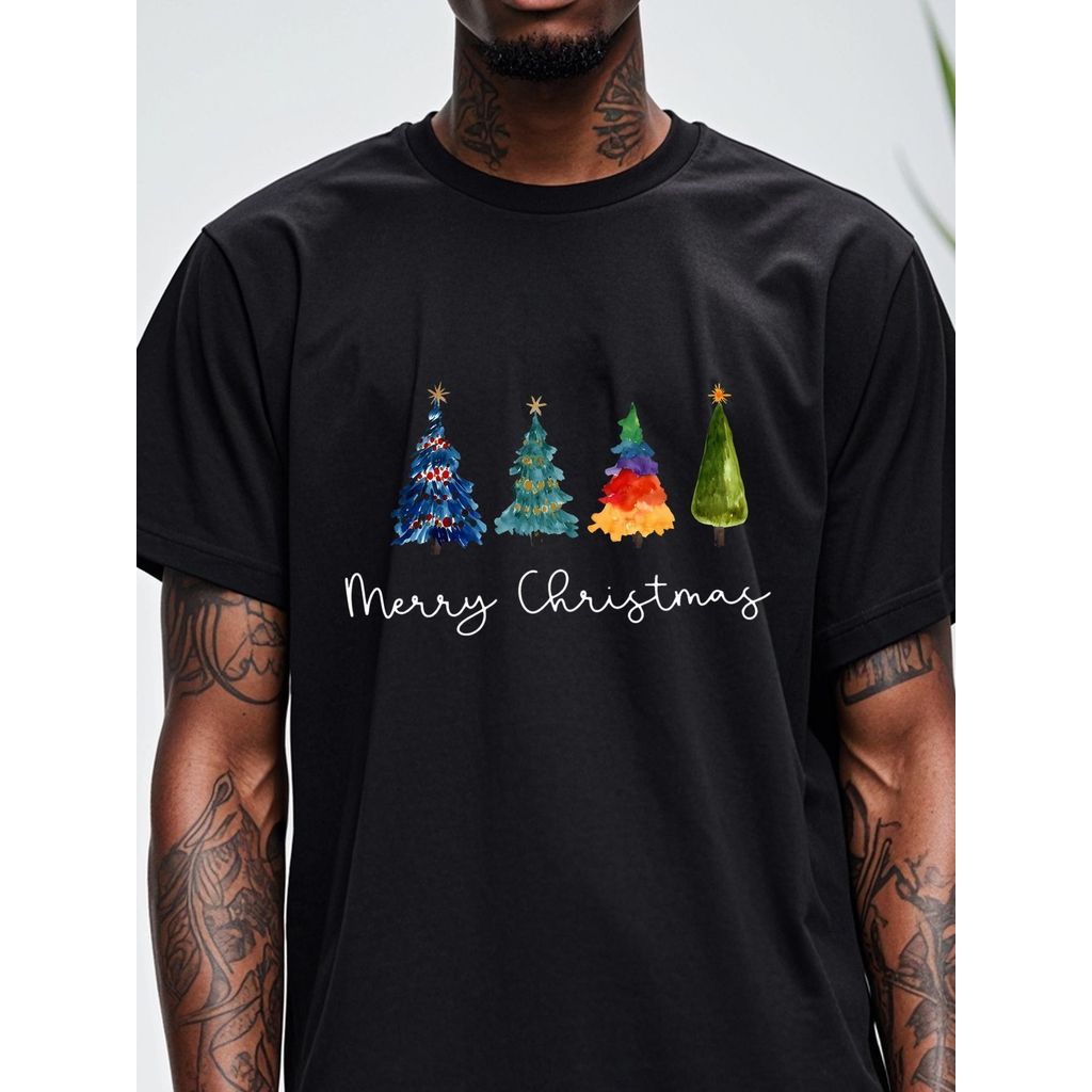 COD Vintage & Modern Graphic T-Shirt Koleksi: Desain Astronot Pomsky Humor Band Rock Natal Aztec Tan