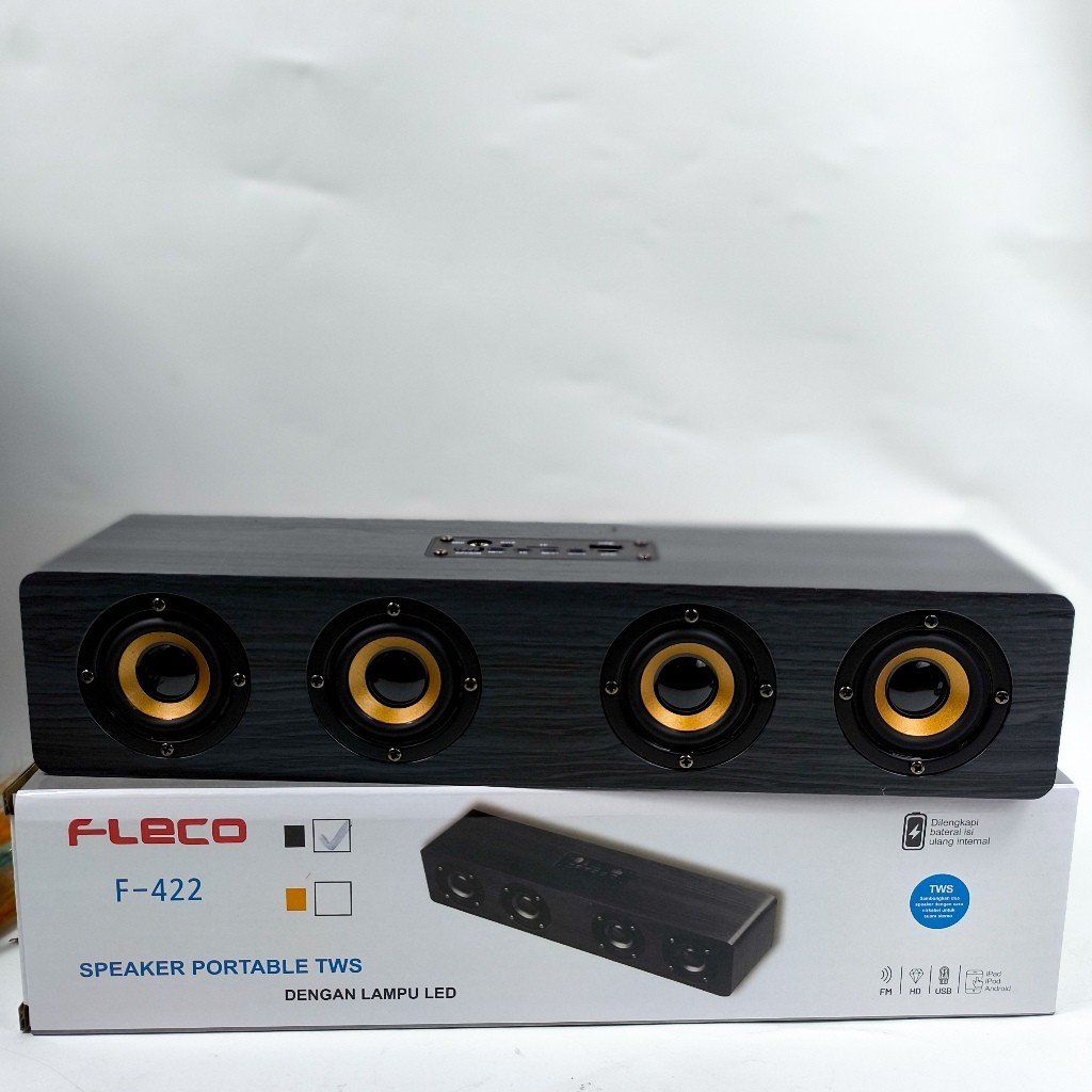 Speaker Portable Soundbar Fleco F-422 Super Bass Besar