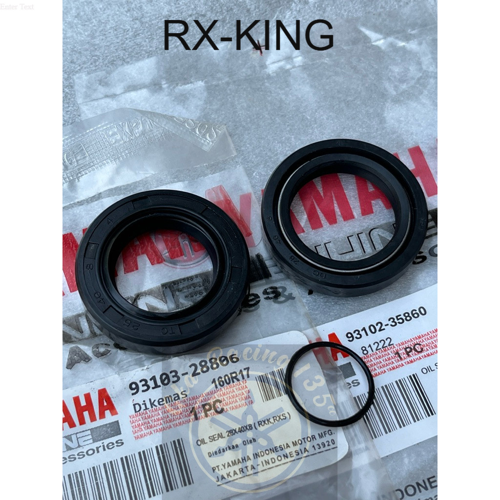 SEAL SIL KRUK AS KANAN KIRI DAN ORING KRUK AS YAMAHA RX KING