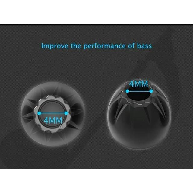 KZ Silicone Eartips Silikon Silicon Ear Tips Eartip for EDX ZSN PRO - Hitam