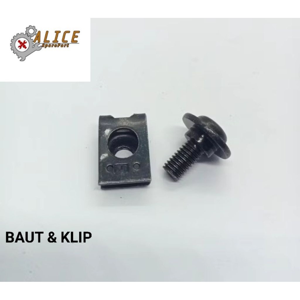 ORIGINAL BAUT COVER TUTUP AKI SET DENGAN KLIP Honda beat Fi eco Scoopy dll UNIVERSAL
