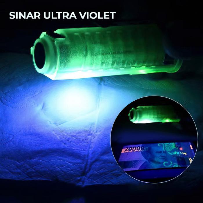 Senter Maghnet Zoom in out Cas 8 Mode Warna 30W LED Waterproof Transparan Flashlight 520A - Senter 5