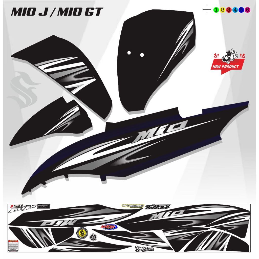 VARIASI MOTOR / VARIASI STIKER MOTOR MIO GT / STRIPING MOTIF POLET MIO GT VARIASI