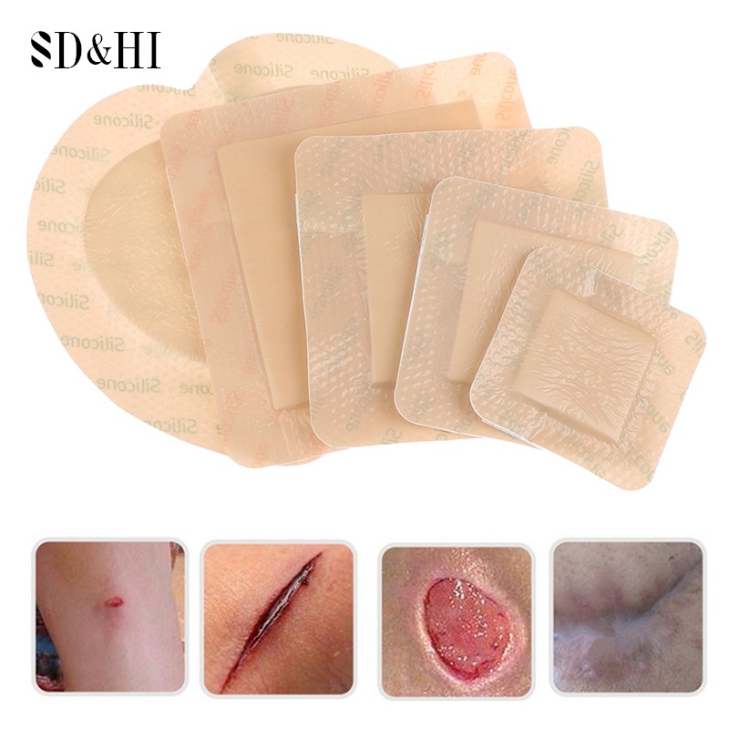 5Sizes Hydrocolloid Adhesive Dressing Wound Dressing Sterile Bedsore Healing Pad Pat Wound Care