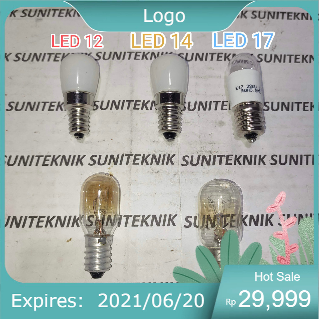 LAMPU KULKAS LED FITTING E12 E14 E17