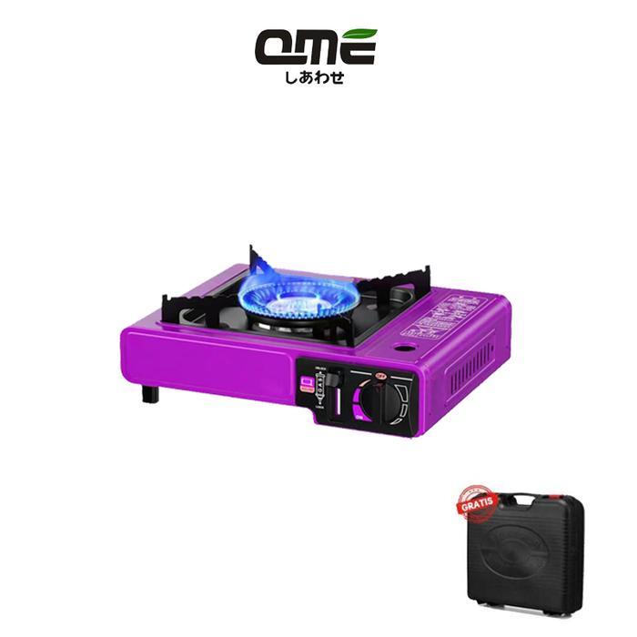 Mamasuka3 QME- Kompor Gas Portable 2 In 1/ Kompor Portable Free Koper KITCHENWARE - Ungu