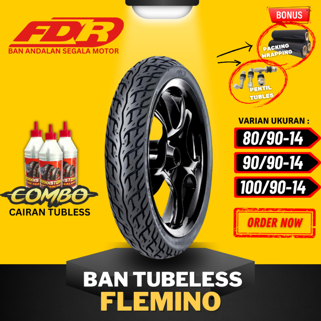 TARTAR - BAN  RING 14 / ( 80/90-14 / 90/90-14 / 100/90-14 ) BAN  TUBELESS TUBLES RING 14 / BAN TUBLE