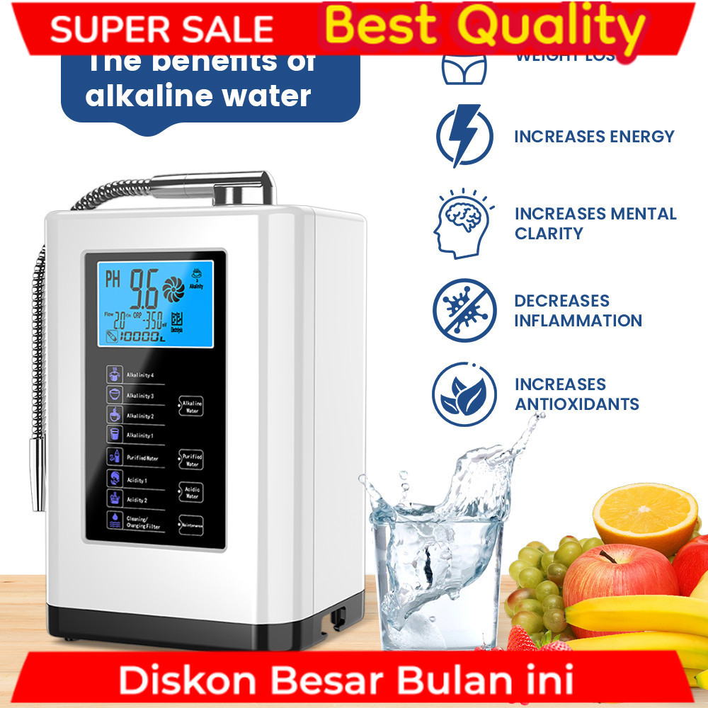 Alkaline Water Machine Ionizers PH Water Device Alkaline Water Dispenser 5 Plate Platinum Coating Al