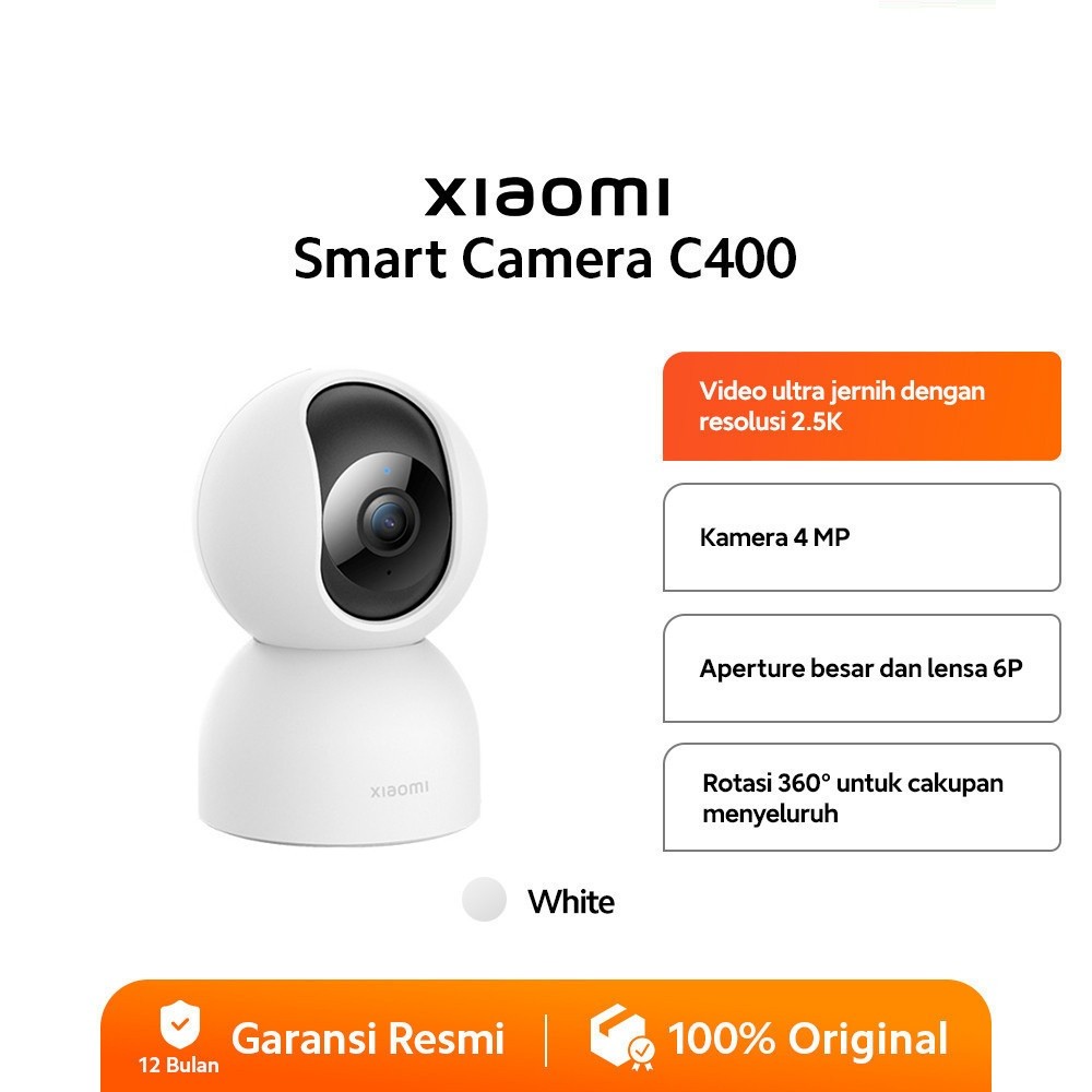 Xiaomi MI C400 4MP 2.5K 360° Smart IP Camera CCTV - Garansi Resmi