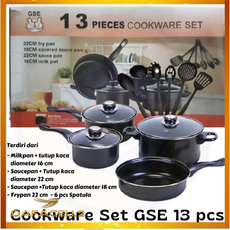 COOKWARE SET GSE 13 PIECES PANCI SET -DAFACELL2