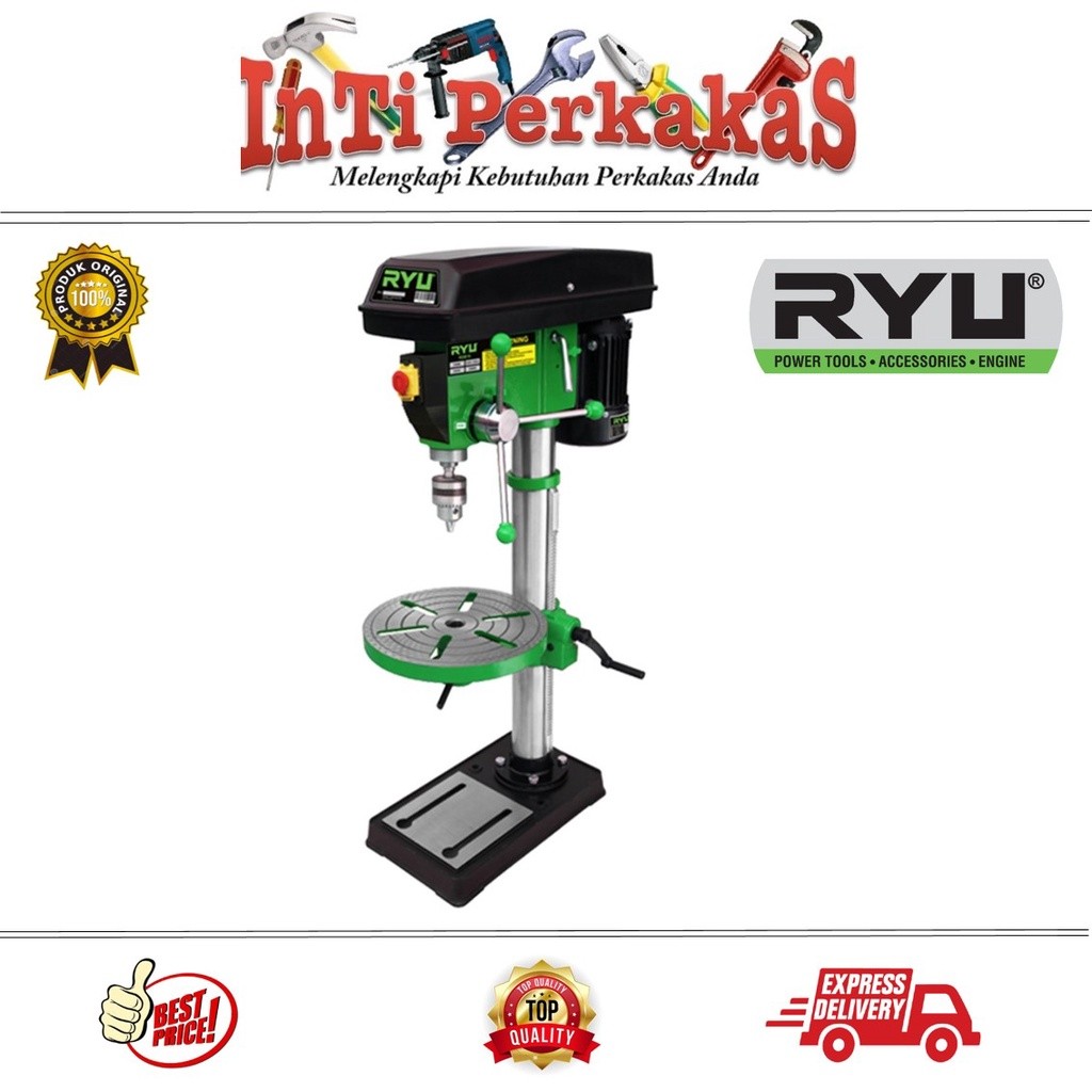 Ryu Mesin bor duduk 16 mm Bench Drill RBD 16 ALAT PERTUKANGAN MESIN BOR DUDUK 16MM RYU