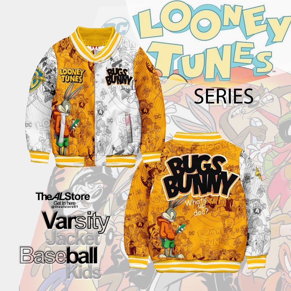 KOKKISHOP  jaket anak varsity /Looney Tunes series /Bugs /Limited
