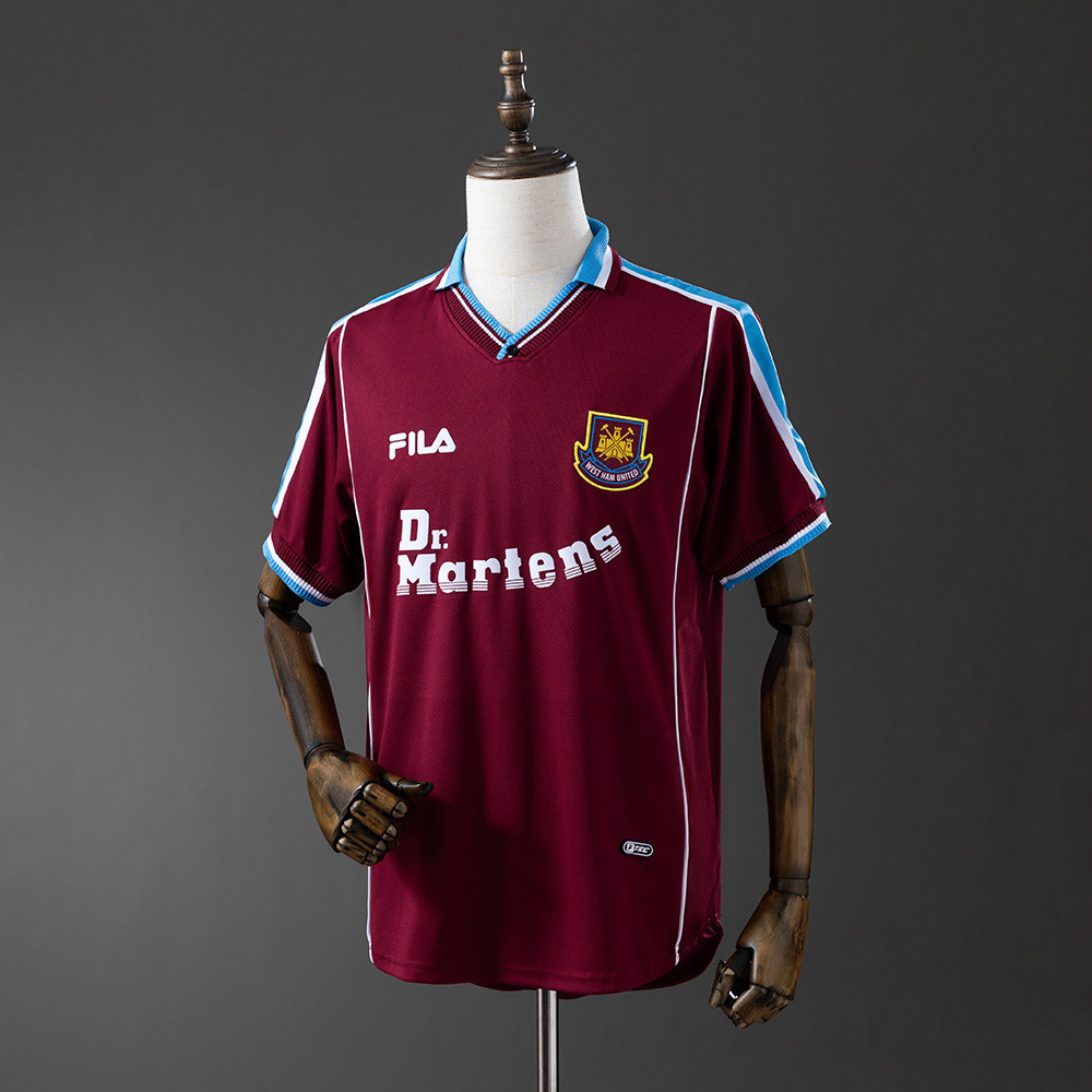 Jersey Retro 99/01 West Ham United home T shirt pria