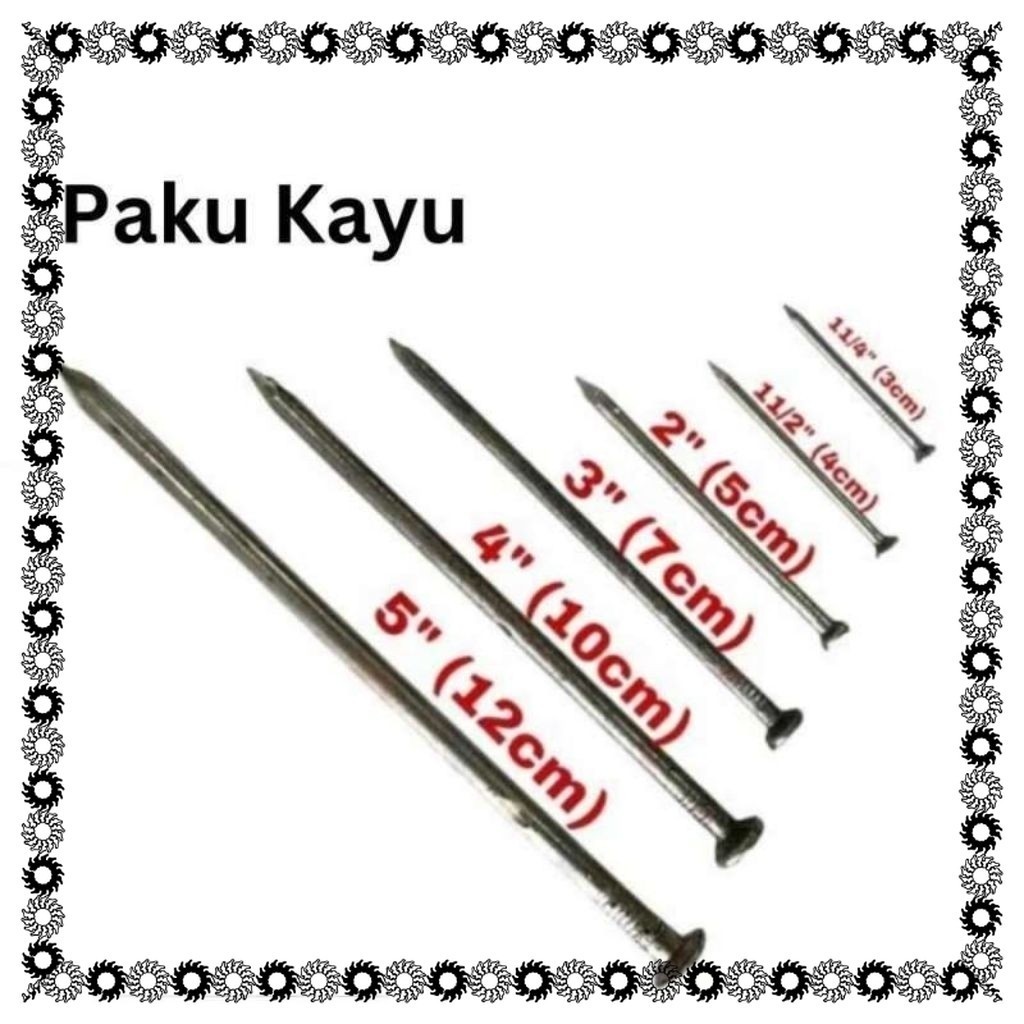 Paku kayu 2cm &3 cm perkilo