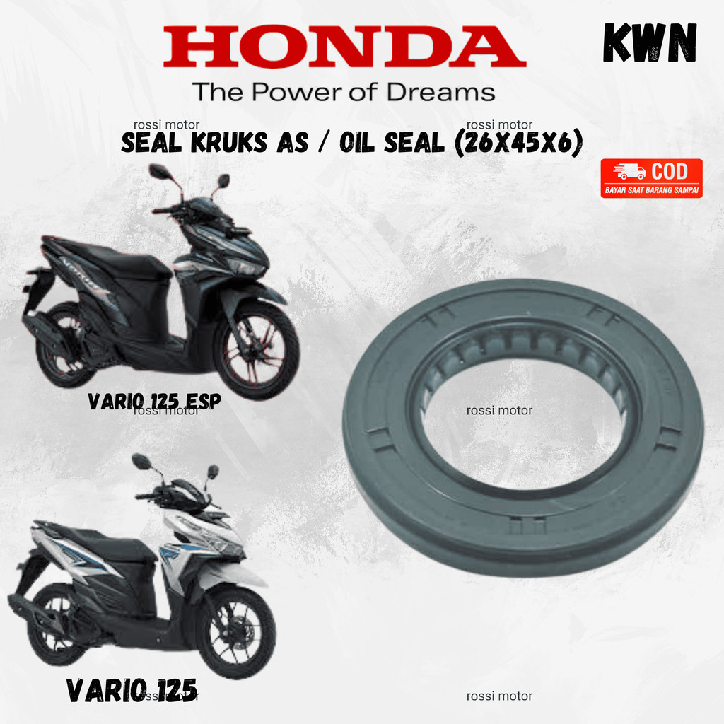 SEAL KRUK AS VARIO 125  VARIO 125 ESP (KWN) | SPAREPART ORIGINAL SUKU CADANG SEPEDA MOTOR