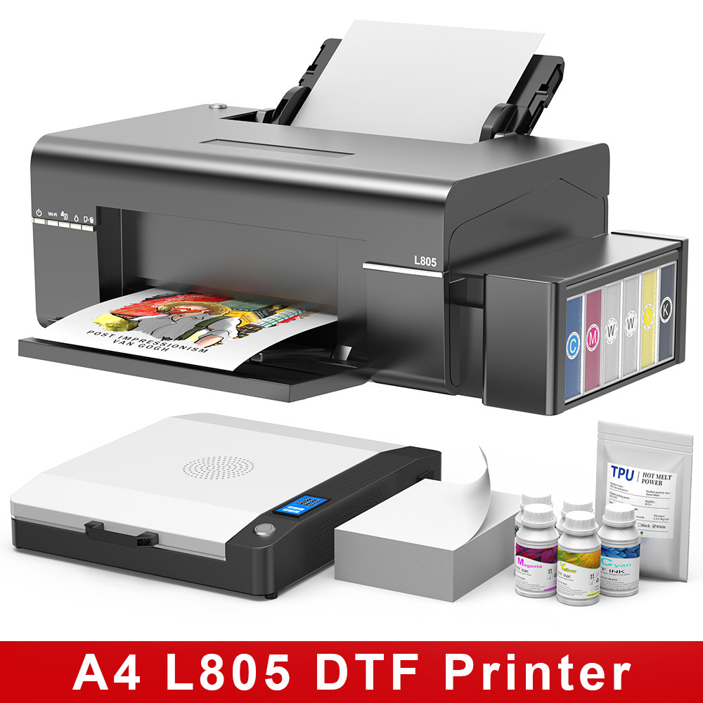 A4 DTF Printer for Epson L805 Converted DTF Printer PET Film rect Transfer Film DTF Printing Maine f