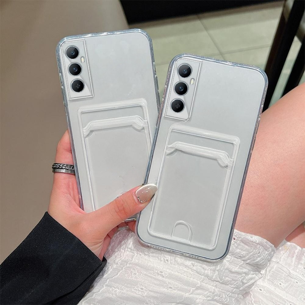 CASE REALME C65, C67 CASE CARD CLEAR TRANSPARAN SOFT SLOT CARD / WALLET CASE