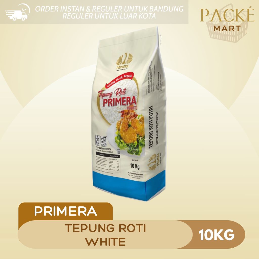 Primera Tepung White 10 KG / Tepung Roti / Tepung Panir / Tepung Roti Putih
