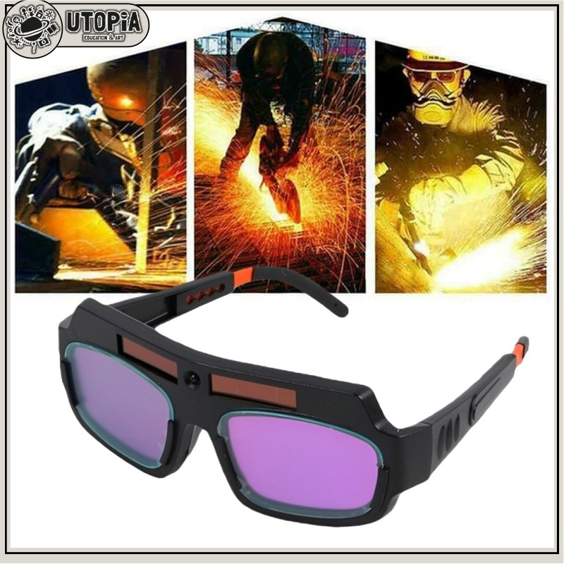 COD Kacamata Las Otomatis Kacamata Welding Glasses Auto Darkness Kacamata Tukang Las Anti Silau Sola