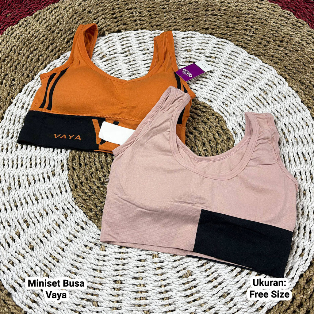 1pcs Miniset BH Vaya Art 2046 BRA Wanita Dengan Busa Miniset Vaya Tanpa Kait