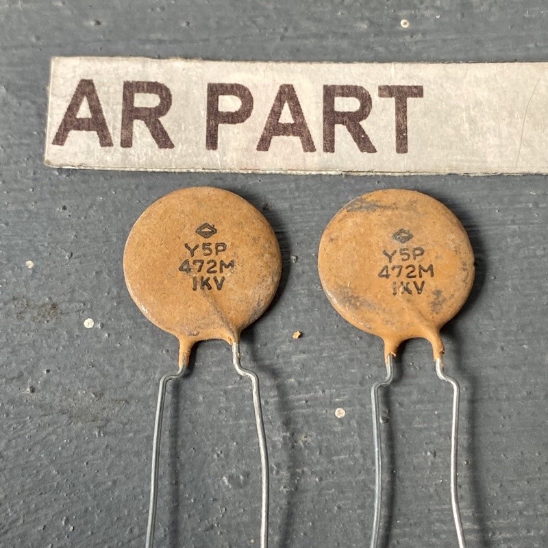 kapasitor 472 1kv keramik coklat original
