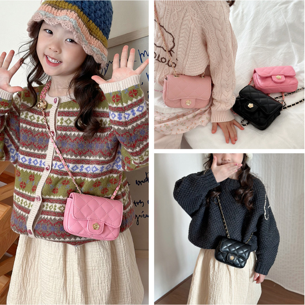 Tas Fashion Korea Selempang Jalan Jalan Anak Bag Bahu Lucu Perempuan / Tas Wanita Ch*nel Import