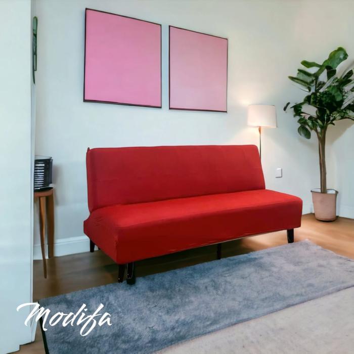 Sarung pelindung sofa bed Informa stretch / Size: M n L / Modern cover sofa bed elastis / Anti kotor