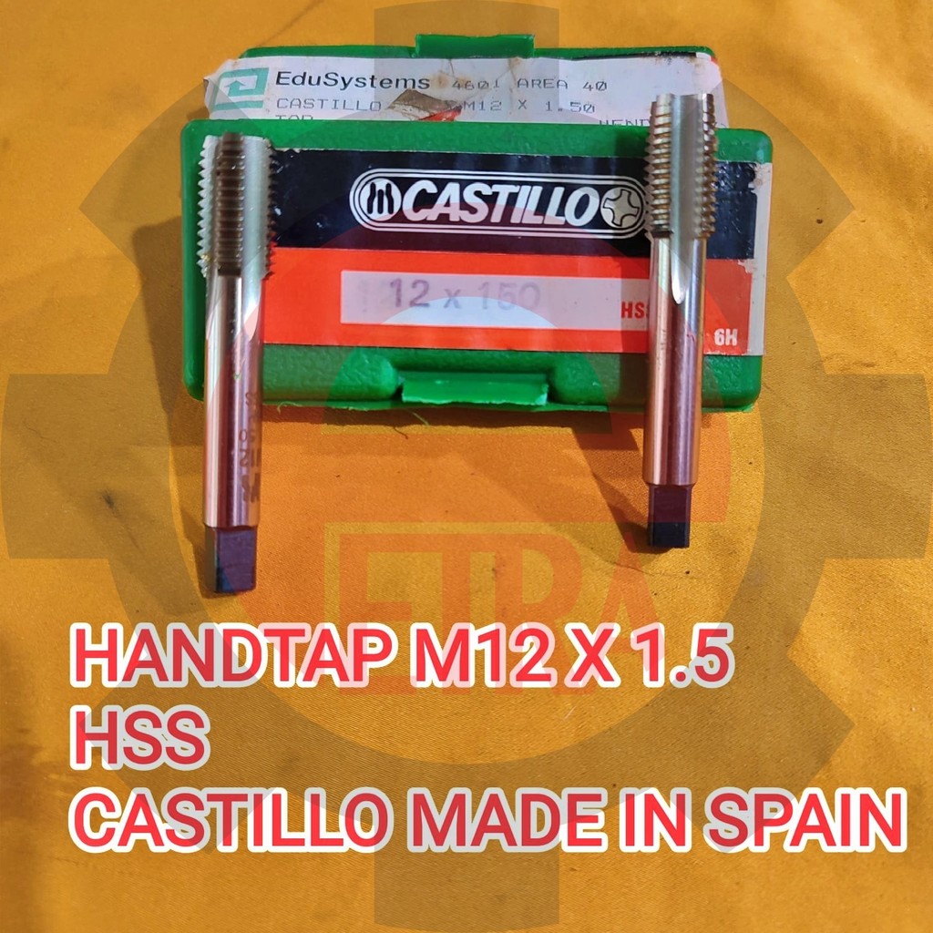 hand tap set M 12X 1.5 hand tap set castillo spain M12X1.5