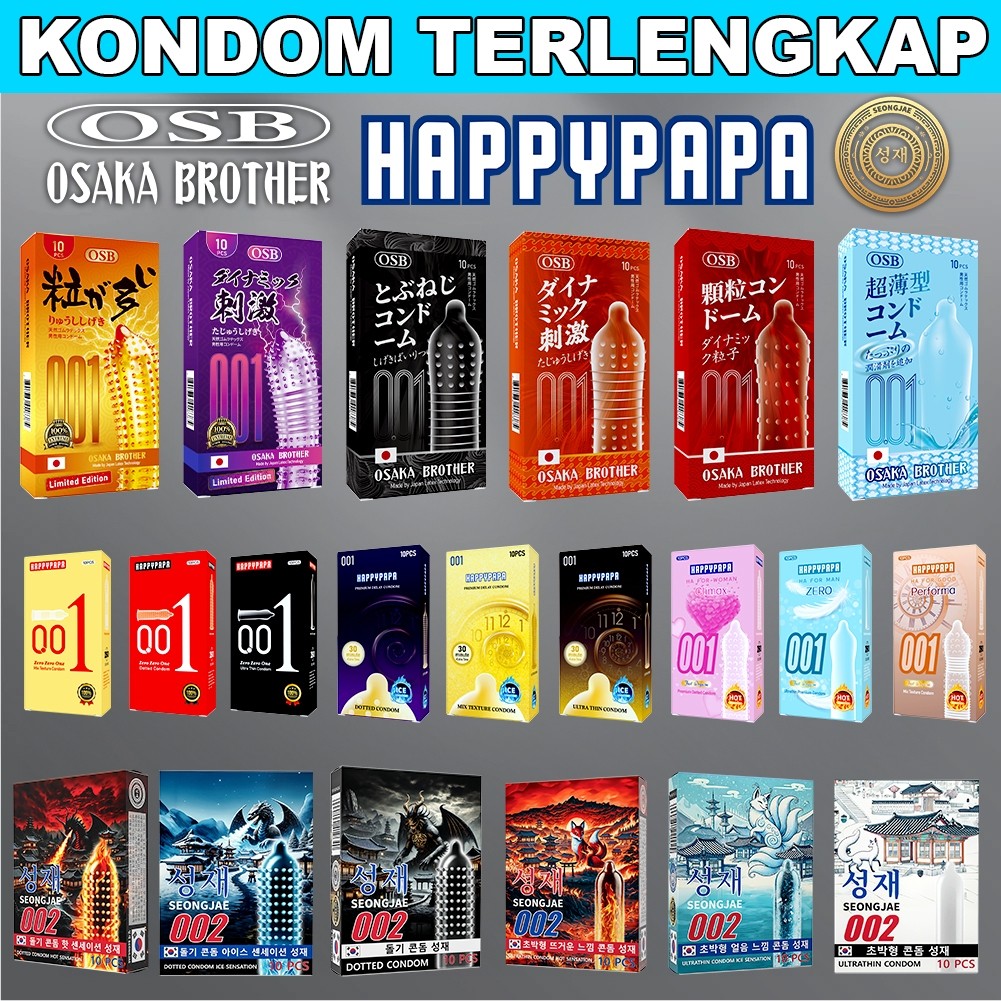 JAKBAR PABRIK Kondom 001 Varian Terlengkap Super Tipis Bergerigi dan Berduri PRIVASI ORIGINAL 100%