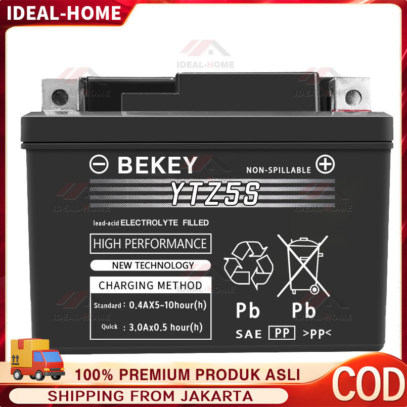 READY STOK Aki Kering Motor YTZ5S Yuasa Asli Yamaha Vixion, Fino, Mio J, Mio Z, Mio GT, Soul, Mio M3