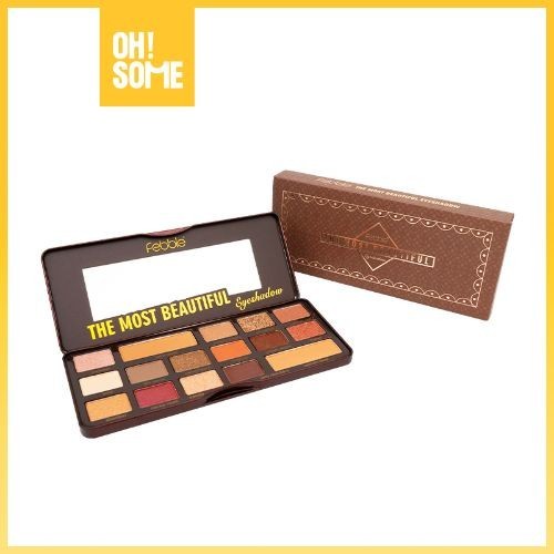 OHSOME - FEBBLE MOST BEAUTIFUL EYESHADOW PALETTE /dewy finish makeup /baked eyeshadow
