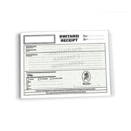 kwitansi rangkap 3 atau 3 ply NCR (berkarbon) bamboo