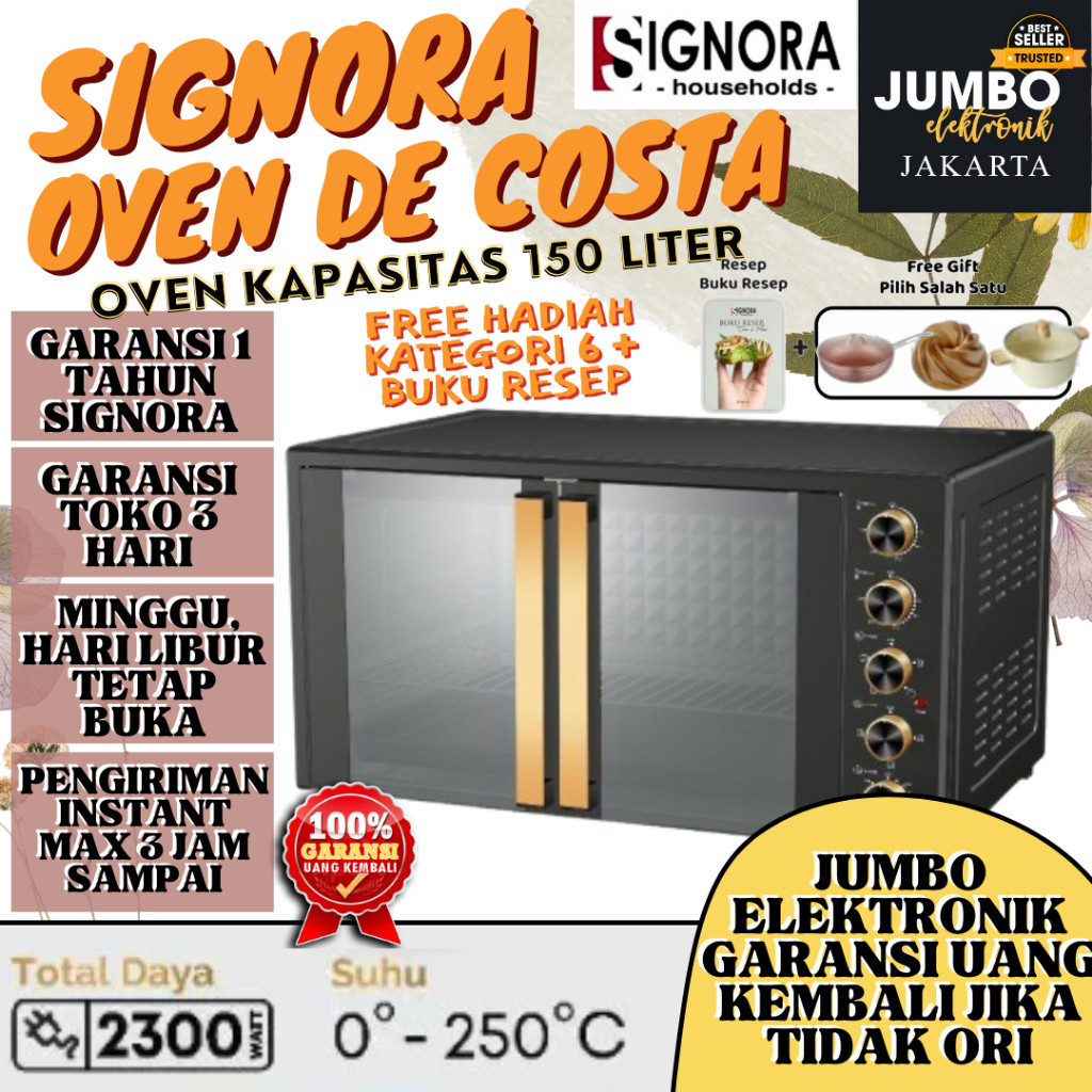 Signora oven De Costa Oven Kapasitas 150 L Liter Oven 150L Liter