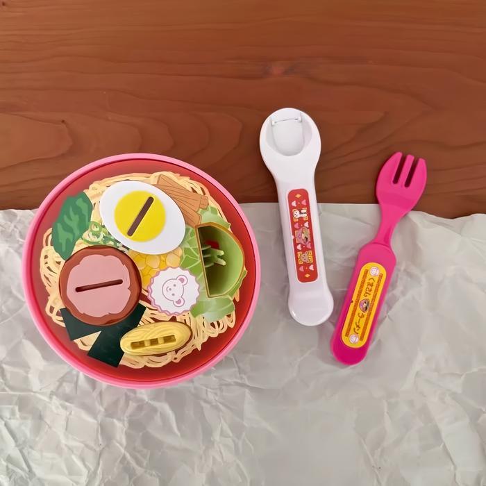 Mainan Piring Makan Boneka Mell Chan Ramen Set Baby Alive Doll Plate Aksesori Mell Chan Mainan Anak 