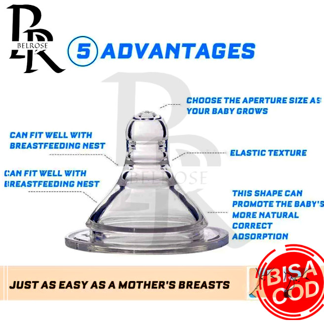 Dot Bayi Nipple/Dot Slim Neck 3.8cm BPA Free / Dodot bayi / Puting dot / Puting dodot