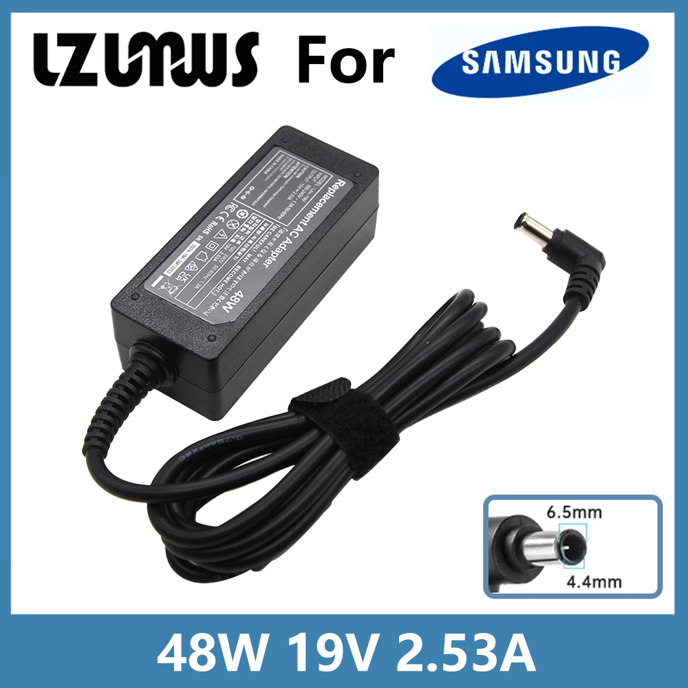 LZUMWS 19V 2.53A 6.5x4.4 Laptop Adaptor 48W Charger for Samsung TV Monitor 32" UN32J5003 UN32J4000AF