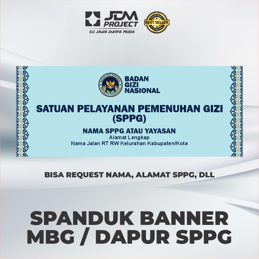 Cetak Kilat - Spanduk Bener Dapur SPPG Dapur MBG Makan Bergizi Gratis Custom