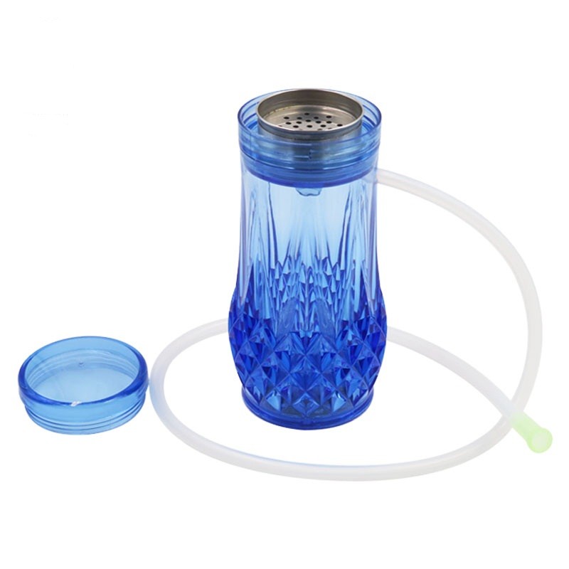 1PC Modern Acrylic Small Size Acrylic Hookah Cup  Pipe Set With LED Light Hose Bowl Charcoal Holder 
