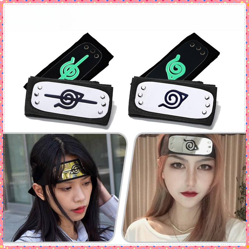 Ikat Kepala Konoha Luminous Headband Ikat Kepala Naruto Konohagakure Cosplay Aksesori Konoha Kakashi