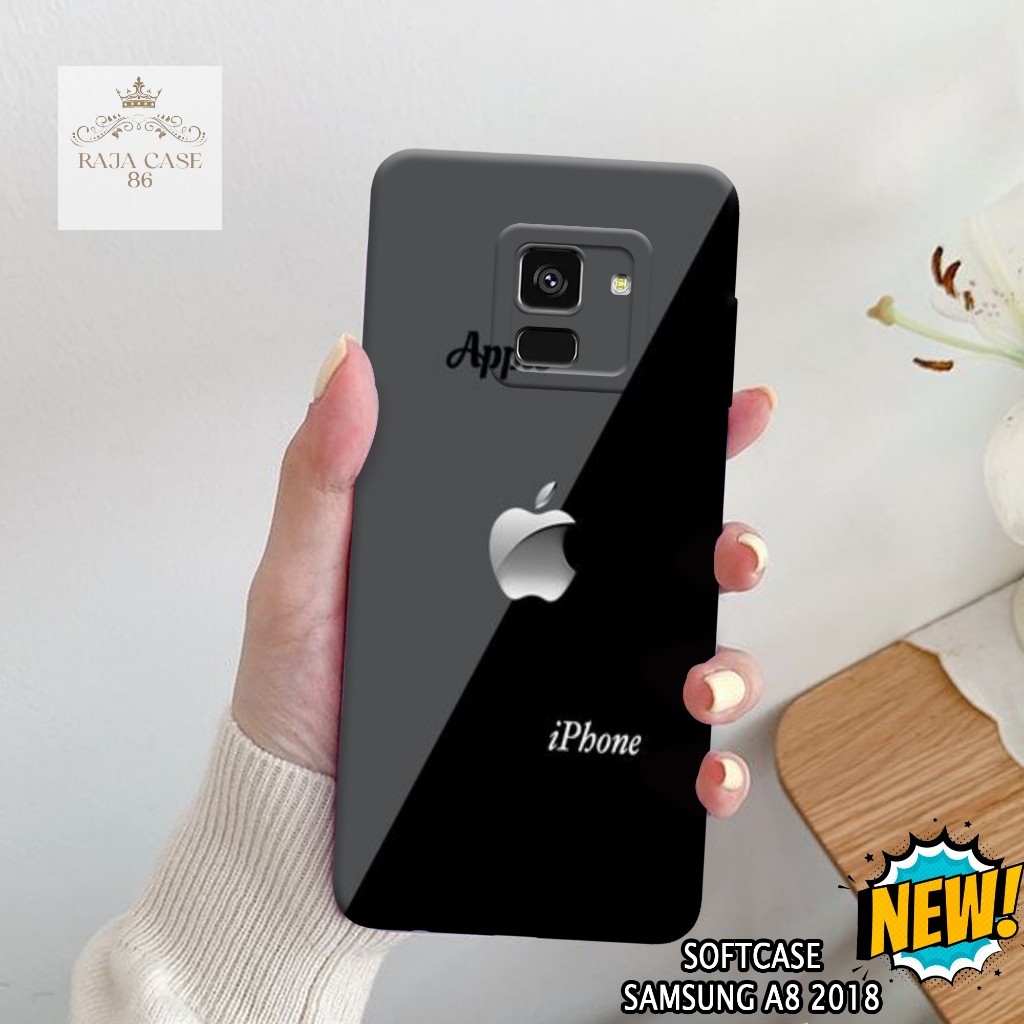 Case Samsung A8 2018 - Rajacase - casing Samsung A8 2018 - Motif case Logo - Pelindung handphone - S